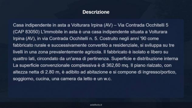 Immobile in asta di 362 m² con più di 5 locali e box auto in vendita a Volturara Irpina - Foto 17