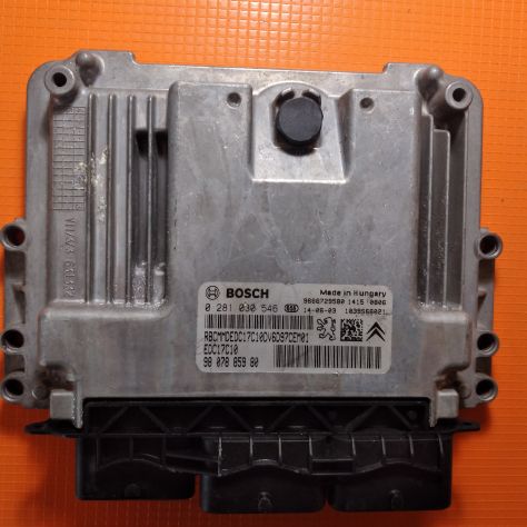 Centralina motore CITROEN PEUGEOT 1.6 HDI BOSCH 0 281 030 546, 0281030546, 98 07 - Foto 4