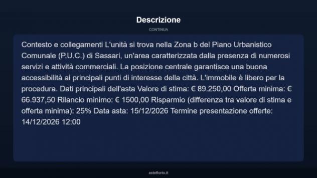 Immobile in asta di 85 m² in vendita a Sassari - Foto 13