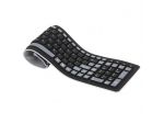 2.4 Tastiera Wireless portatile Flessibile Roll Up Resistente All'acqua