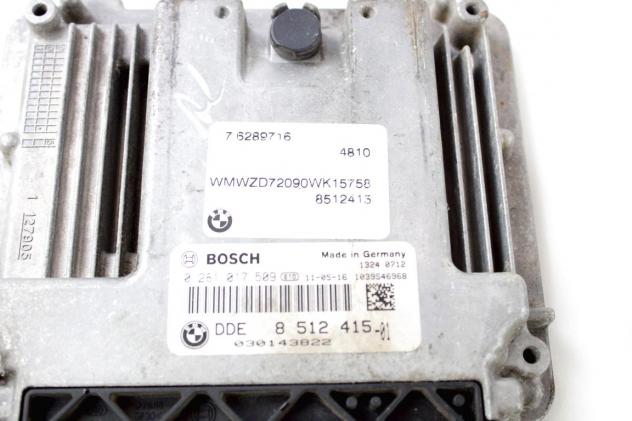 8512415 KIT ACCENSIONE AVVIAMENTO MINI COUNTRYMAN R60 D 1.6 D 4X4 82KW 6M 5P (2011) RICAMBIO USATO CON CENTRALINA MOTORE, BLOCCHETTI ACCENSIONE APERTU - Foto 6