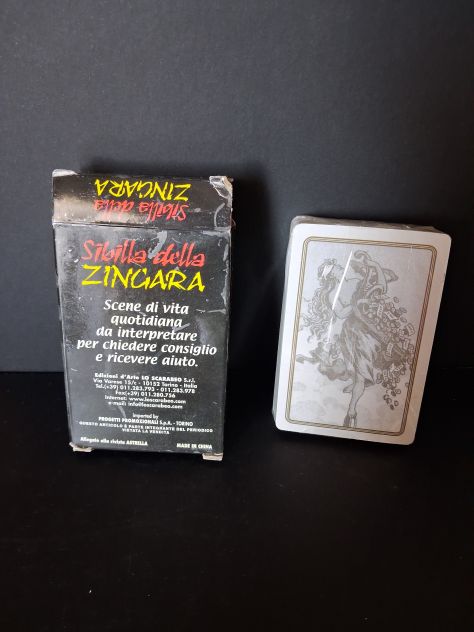 Sibilla Della Zingara Lo Scarabeo vintage mazzo ancora cellofanato 52 - Foto 2