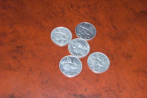 Monete Repubblica Italiana - 1 £ Arancia -