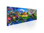 Quadro Naif Col Mare Tra I Fiori ARREDALACASA