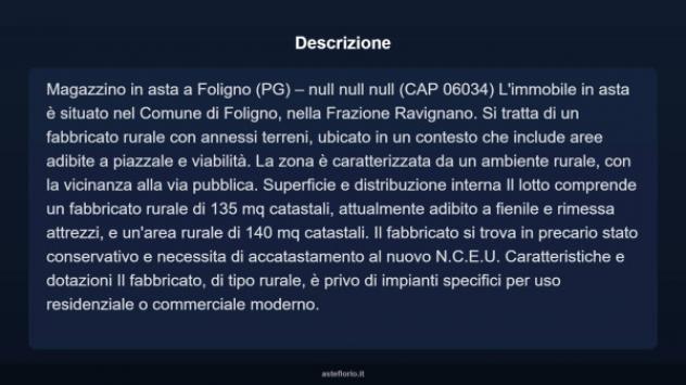 Immobile in asta di 275 m² in vendita a Foligno - Foto 4