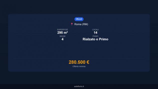 Immobile in asta di 295 m² con più di 5 locali in vendita a Roma - Foto 16