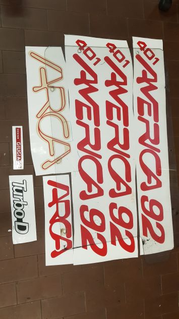 adesivi per camper arca america 92 401 in set completo come in foto