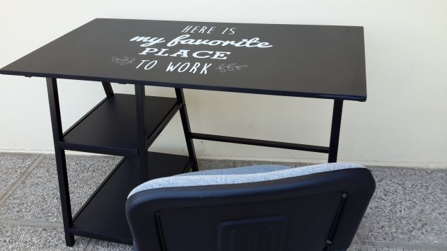 Scrivania da studio, PC, da lavoro,o videogiochi con la sua sedia praticamente N - Foto 9