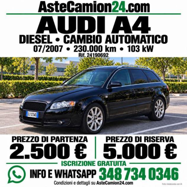 AUDI A4 Asta libera astecamion24.com rif. 24221228