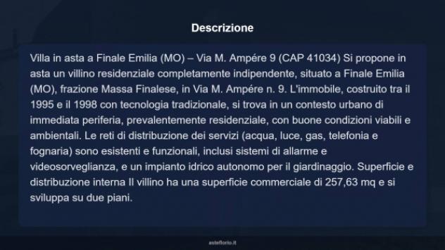 Immobile in asta di 241 m² con più di 5 locali e box auto in vendita a Finale Emilia - Foto 8