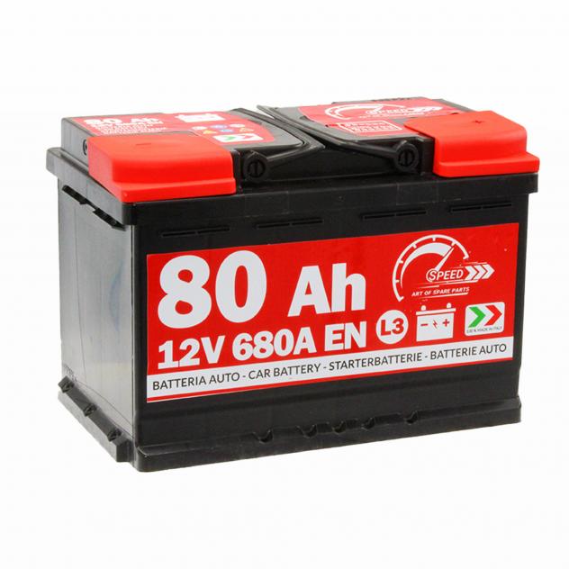 Batteria auto SPEED 80Ah 680A 12V