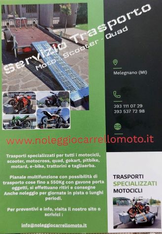 Trasporti specializzati per moto scooter vespa noleggio carrello moto - Foto 2