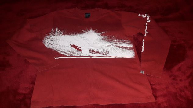 Maglia Rossa manica lunga Quick Silver Tg S - NUOVA