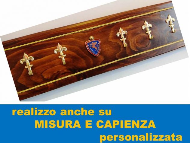 Portacalendari POLIZIA STRADALE Porta Calendario P.S. QUESTURA Metallo Legno Mas - Foto 2