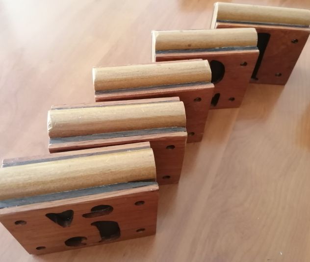 SET NUMERI SEGNA TAVOLO DA 1 A 14 IN LEGNO FATTI A MANO ORIGGINALE RISTORANTE PI - Foto 8