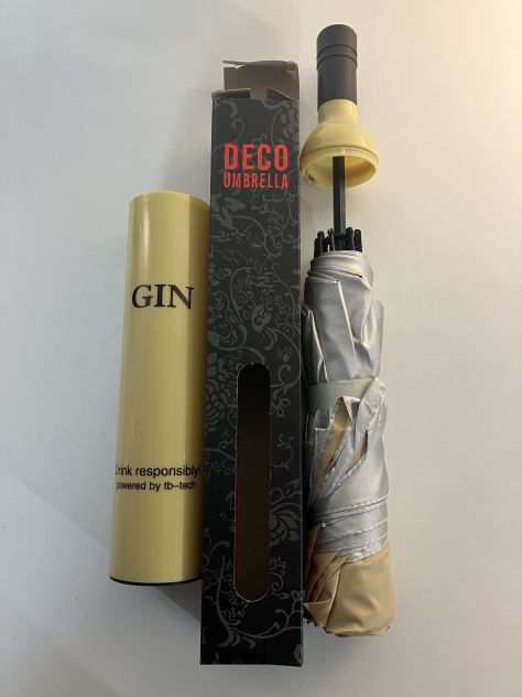 Ombrello a forma di bottiglia di GIN - Senape - Foto 3