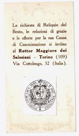 Santino Ex Indumentis Beato Joannis Bosco - Foto 2