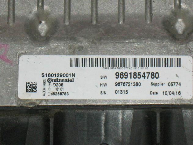 S180129001N ECU DUCATO JUMPER BOXER 2.2 SID208 S180129001N 9691854780 - Foto 2
