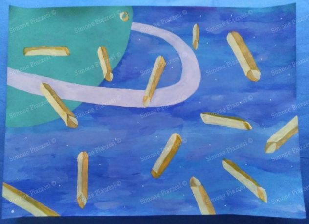 Quadro di Simone Piazzesi - Penne dallo spazio profondo (2020)