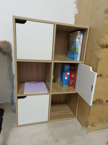 Mondeer libreria in legno a scaffali e porte - Foto 2