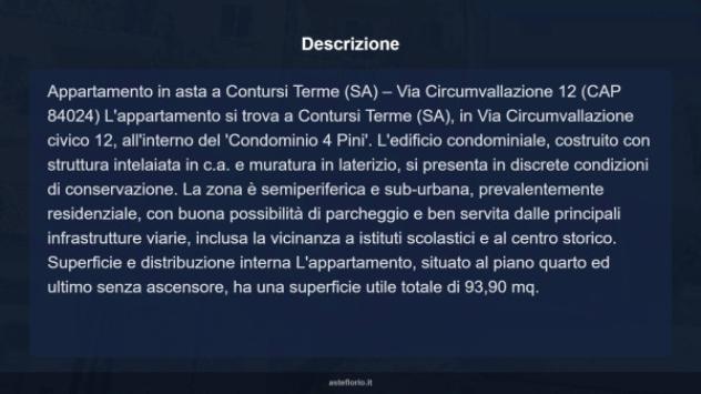 Immobile in asta di 93 m² con più di 5 locali in vendita a Contursi Terme - Foto 17