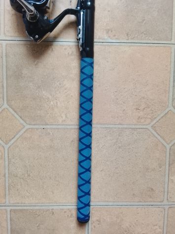 Canna Carbonio 6,20 Metri Mulinello Shimano Bolognese Trota Mare da pesca - Foto 5