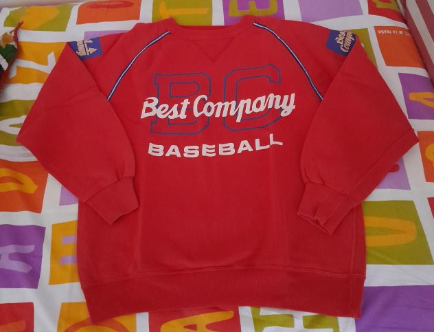 Best Company felpa anni 80 rossa