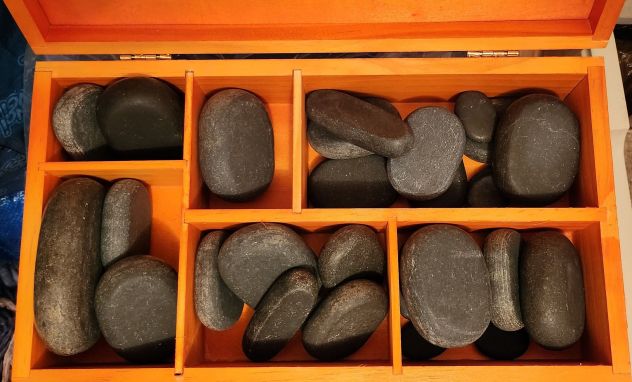 QUART DIGITAL HOT STONE HEATER+MASSAGE Kit 45 pcs/set pietre basaltiche - Foto 5