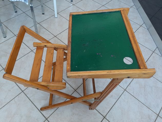 BANCO IN LEGNO PIEGHEVOLE PER BAMBINI