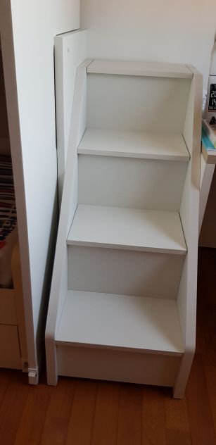 Letto a soppalco “slide” CLEVER melaminico lino - Foto 8