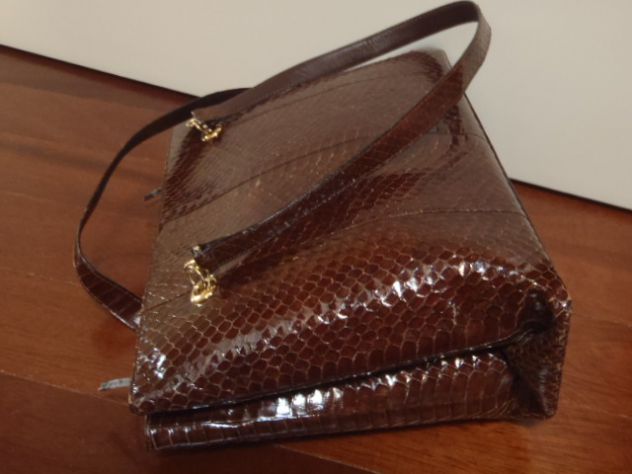 Borsa in pelle pitone - Foto 10