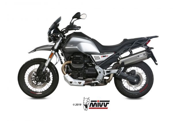 Terminale di scarico per Moto Guzzi V85 tt Arrow Indy race Akrapovic Slip on - Foto 3