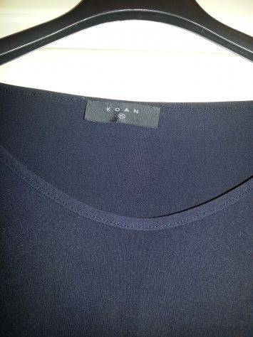 MAGLIETTA NUOVA DA DONNA ELASTICIZZATA NERA APERTURE SULLE SPALLE MADE IN ITALY - Foto 3