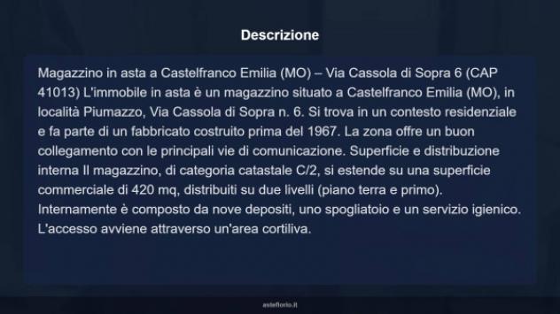 Immobile in asta di 420 m² in vendita a Castelfranco Emilia - Foto 8