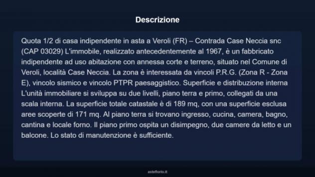 Immobile in asta di 189 m² con più di 5 locali in vendita a Veroli - Foto 17
