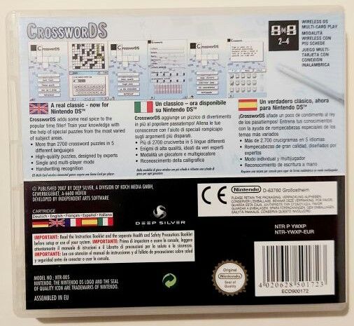 CrossworDS NintendoDS videogame per NDS prodotto da Deep Silver, 2007 - Foto 7