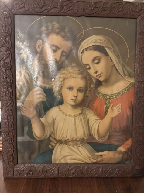 Stampa antica raffigurazione sacra - Foto 3