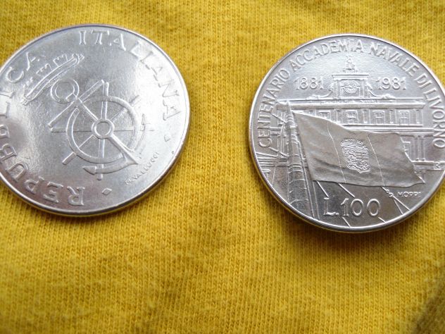 100 LIRE LIVORNO della rep. italiana in fdc 1881/1981 - - Foto 2