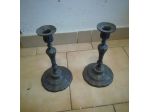 2 candelabri in peltro massiccio periodo 800 francesi
