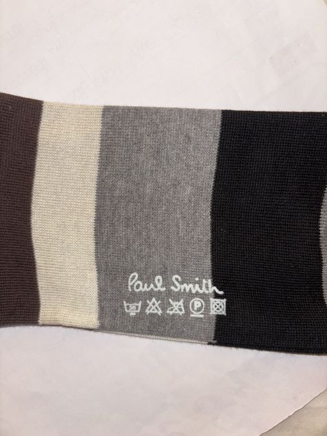 1 PAIO DI CALZE NUOVE DA UOMO FIRMATE ORIGINALI”PAUL SMITH”MADE IN ITALY TAGLIA - Foto 5