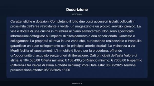 Immobile in asta di 1500 m² con più di 5 locali in vendita a Palermo - Foto 12