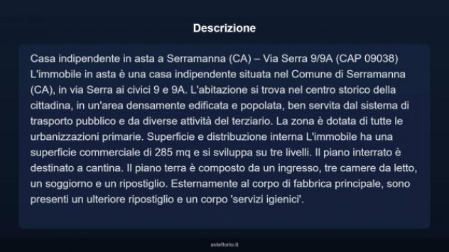 Immobile in asta di 285 m² con più di 5 locali in vendita a Serramanna - Foto 3