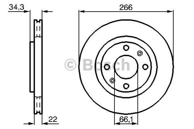 Disco Freno Bosch 0986478618 Citroen, Peugeot
