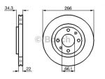 Disco Freno Bosch 0986478618 Citroen, Peugeot