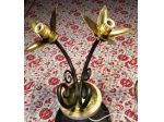 punto luce vintage  2 bracci  oro