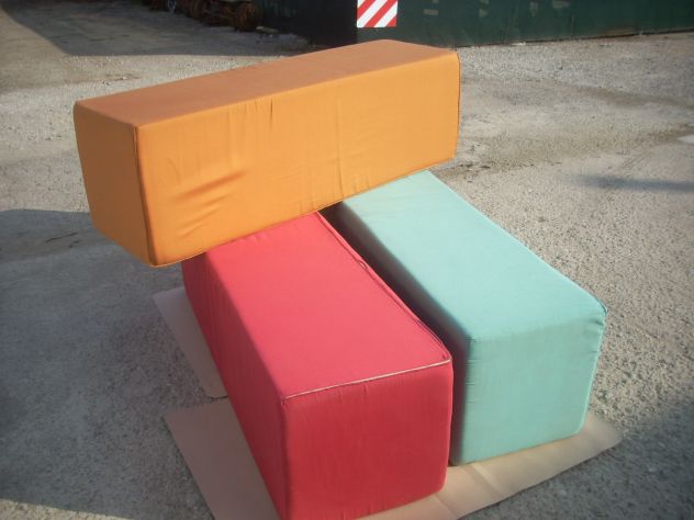 POUF RETTANGOLARI COLORATI - Foto 6