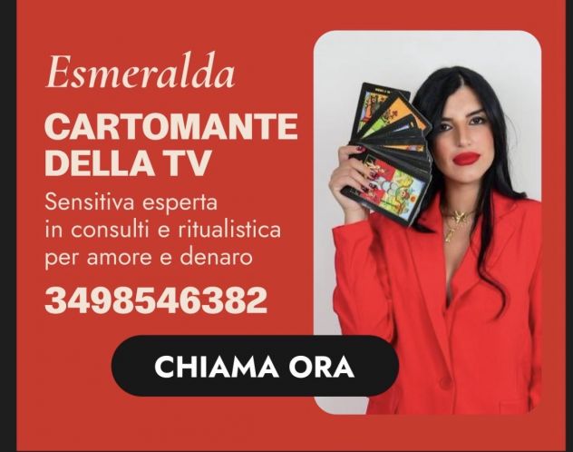 CARTOMANTE SENSITIVA ESMERALDA riceve a SAN MARINO