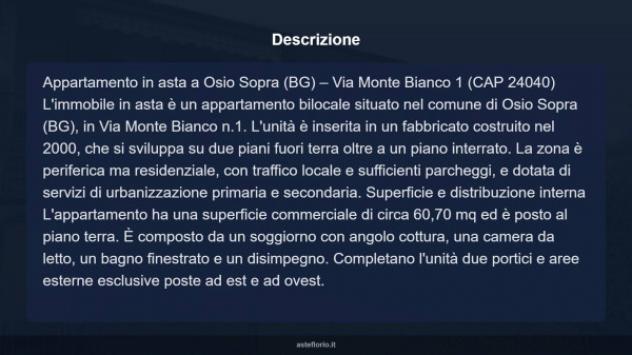 Immobile in asta di 60 m², box auto in vendita a Osio Sopra - Foto 12