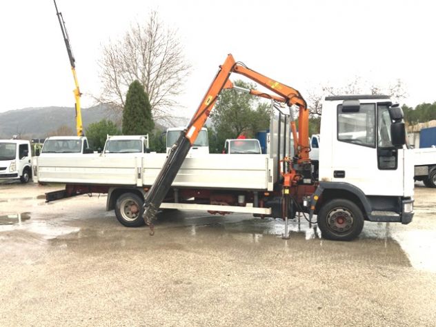 camion iveco eurocargo 75e15 cassone fisso e gru - Foto 10