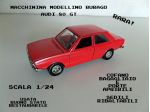 Modellino Auto Burago vintage Audi 80 GT Scala 1/24